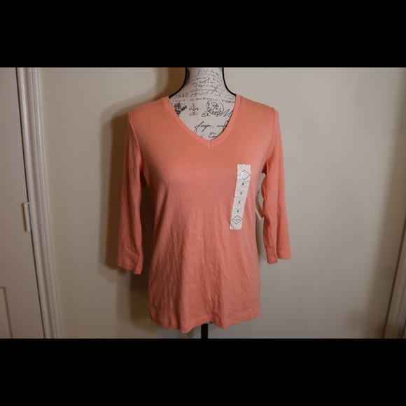 New with tags St. John’s Bay v neck long sleeve - Picture 4 of 7